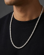 Byzantine Chain Link Necklace Sterling Silver
