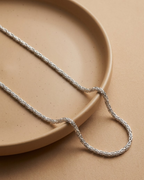 Byzantine Chain Link Necklace Sterling Silver