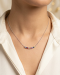 Rainbow Necklace Sterling Silver