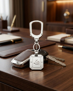 Allah Calligraphy Silver Keychain