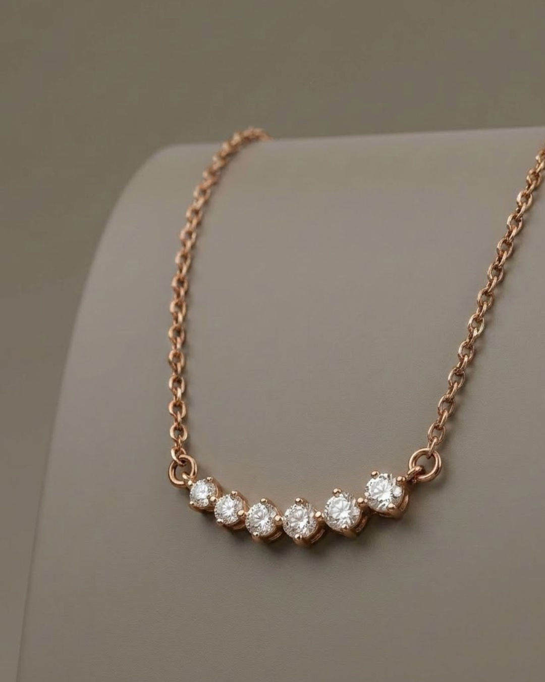 Curved Stone Women's Necklace Sterling Silver