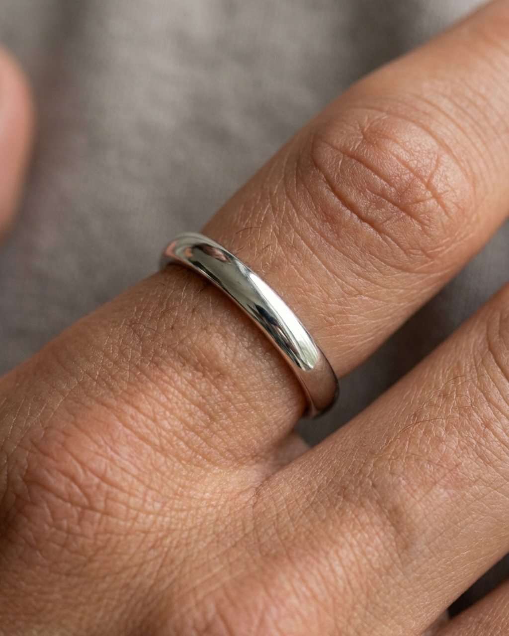 Titan High Polish Silver Men’s Dibla Ring