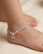 Kids Charm Silver Anklet