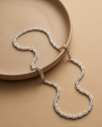 Intricate Byzantine Link Chain Sterling Silver