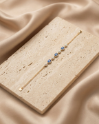 Azure Bloom Silver Bracelet