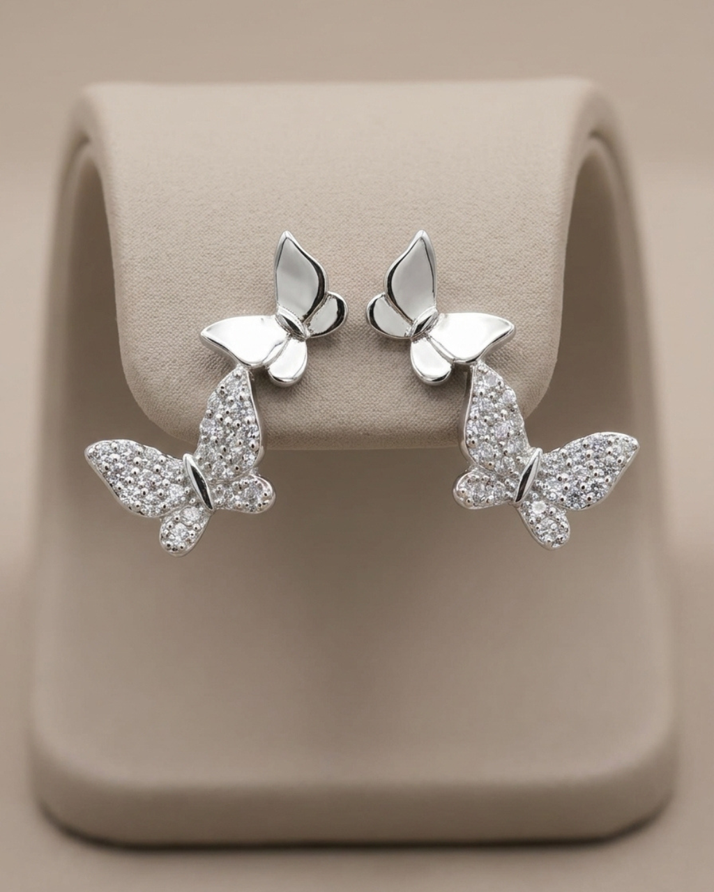 Butterfly Stud Earrings Sterling Silver