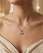 Evil Eye Necklace Sterling Silver
