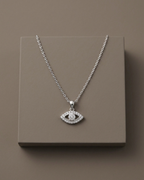 Evil Eye Necklace Sterling Silver