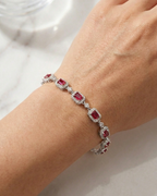The Ruby Empress Radiant Bracelet