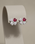 Four Leaf Clover Stud Earrings Sterling Silver