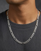 Classic Figaro Link Chain Sterling Silver
