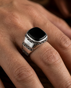 Black Onyx Heritage Signet Turkish Design Men’s Ring