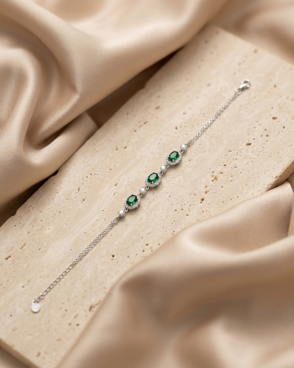 Radiant Jade Oval Bracelet