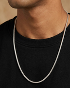 Sleek Round Snake Chain Sterling Silver