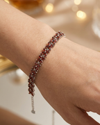 Scarlet Marquise Floral Bracelet