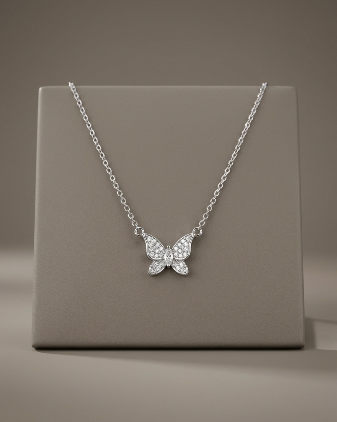 Butterfly Necklace Sterling Silver