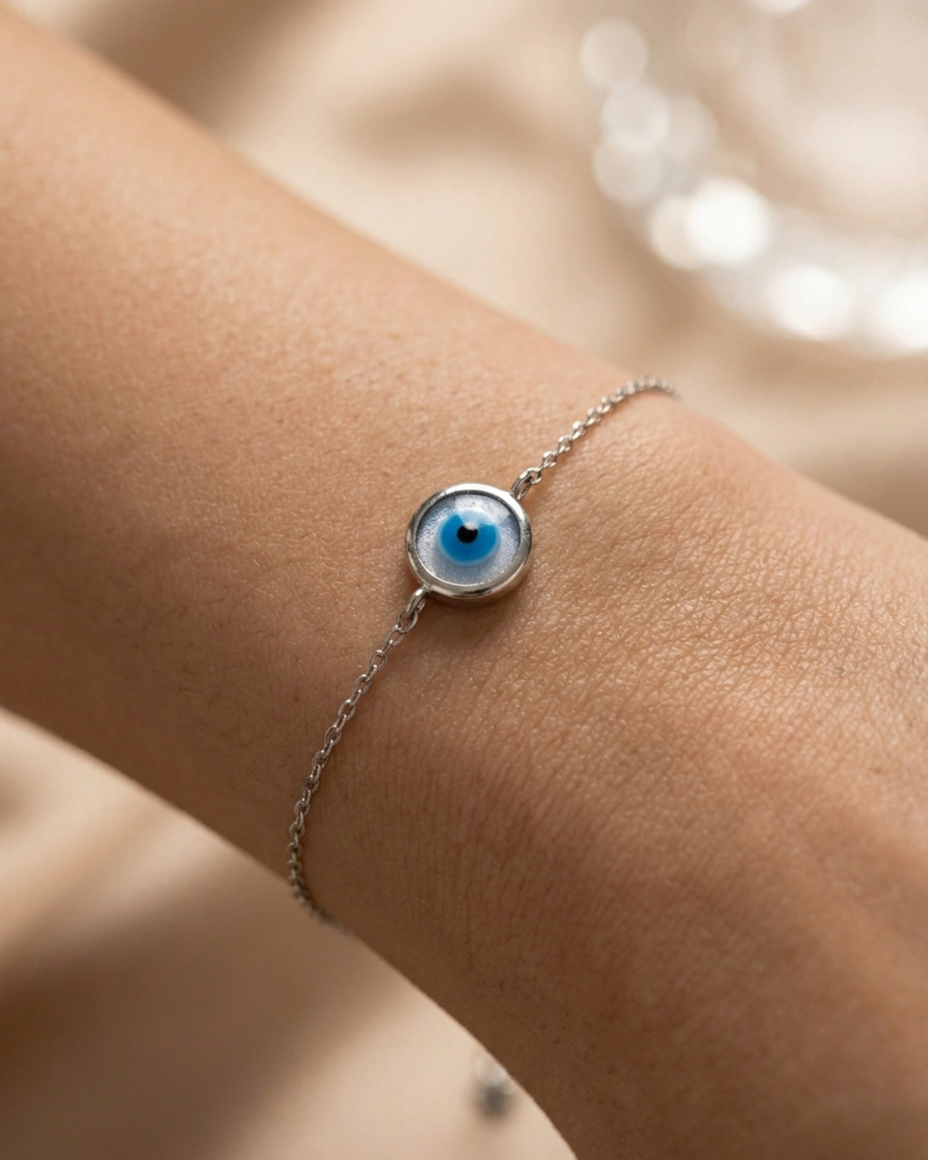 The Nazhar Minimalist Evil Eye Bracelet
