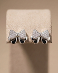 Bow Stud Earrings Sterling Silver
