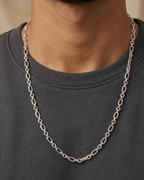 Paperclip Cable Link Chain Sterling Silver