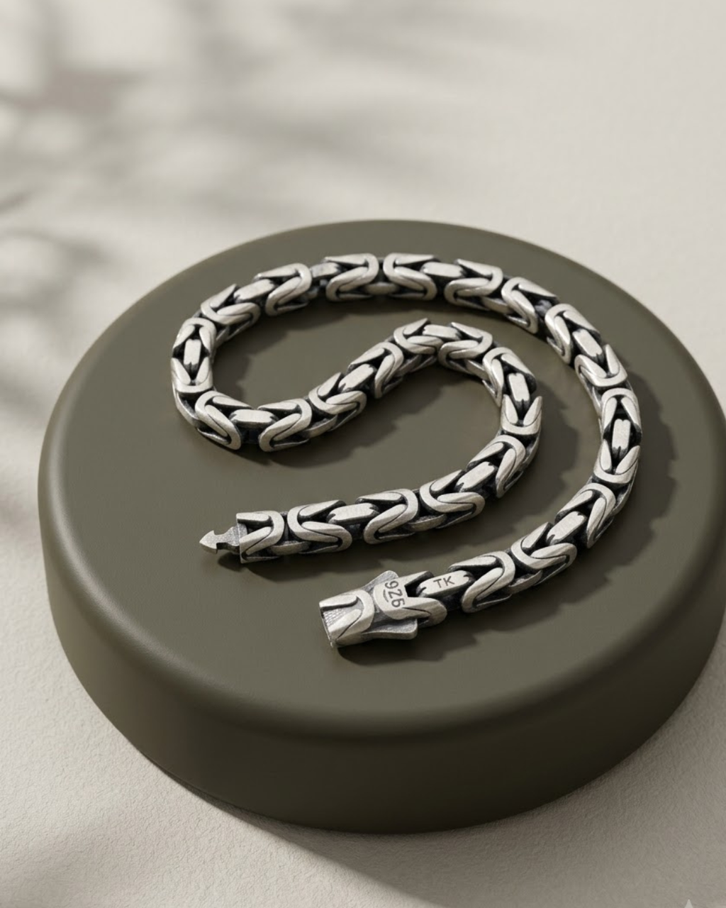 Byzantine Men's Bracelet Sterling Silver
