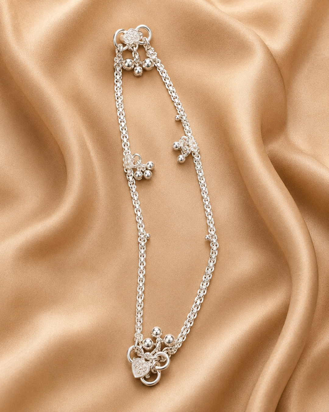 Kids Ghungroo Anklet Sterling Silver