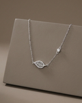 Filigree Leaf Necklace Sterling Silver