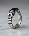 Facet Cut Onyx Industrial Men’s Ring