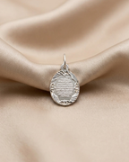 The Oval Ayat al Kursi Diamond Cut Medallion