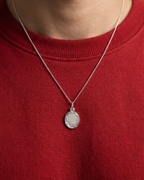 The Oval Ayat al Kursi Diamond Cut Medallion