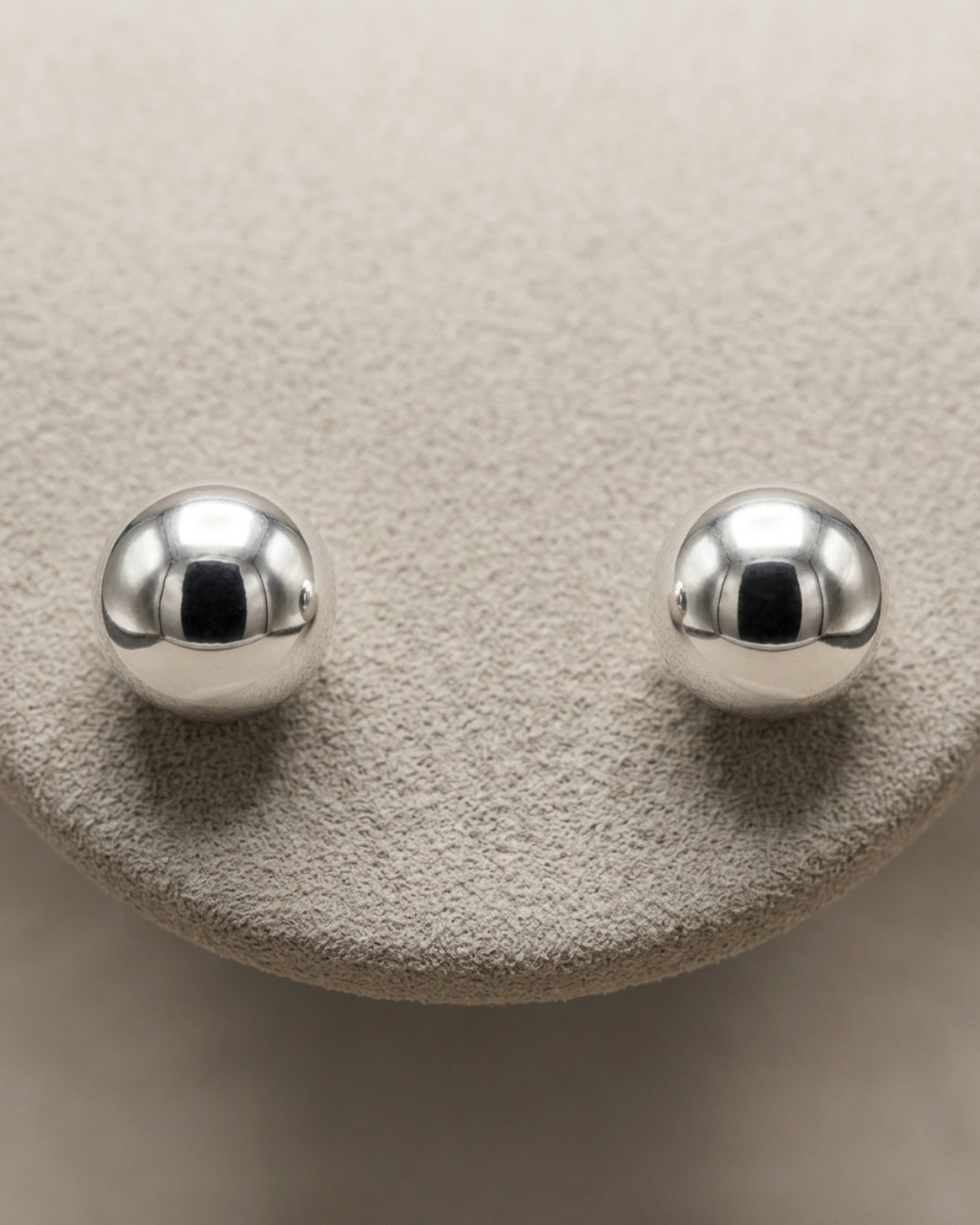 Ball Stud Earrings Sterling Silver