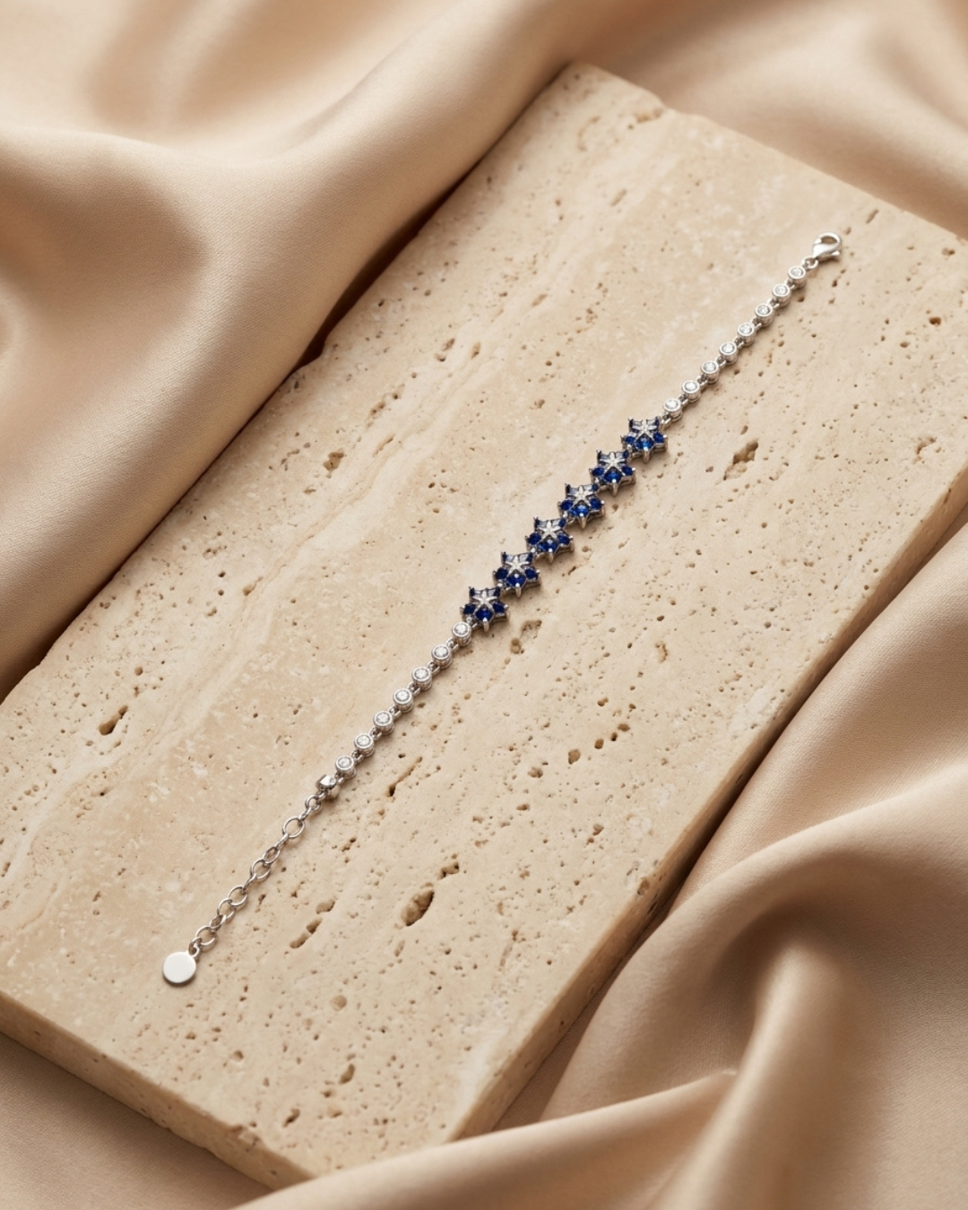 Midnight Sapphire Stellar Silver Bracelet