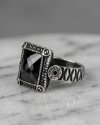 Industrial Onyx Signet Turkish Men’s Ring