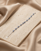 Sapphire Teardrop Delicate Bracelet