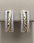 Rectangular Bar Stud Earrings Sterling Silver