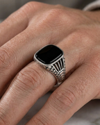 Handcrafted Turkish Scale Signet Men’s Ring