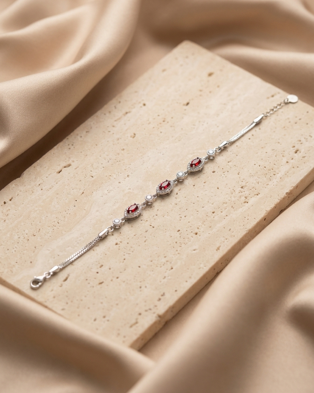 The Scarlet Marquise Elegance Bracelet