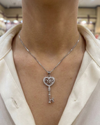Key Necklace Sterling Silver