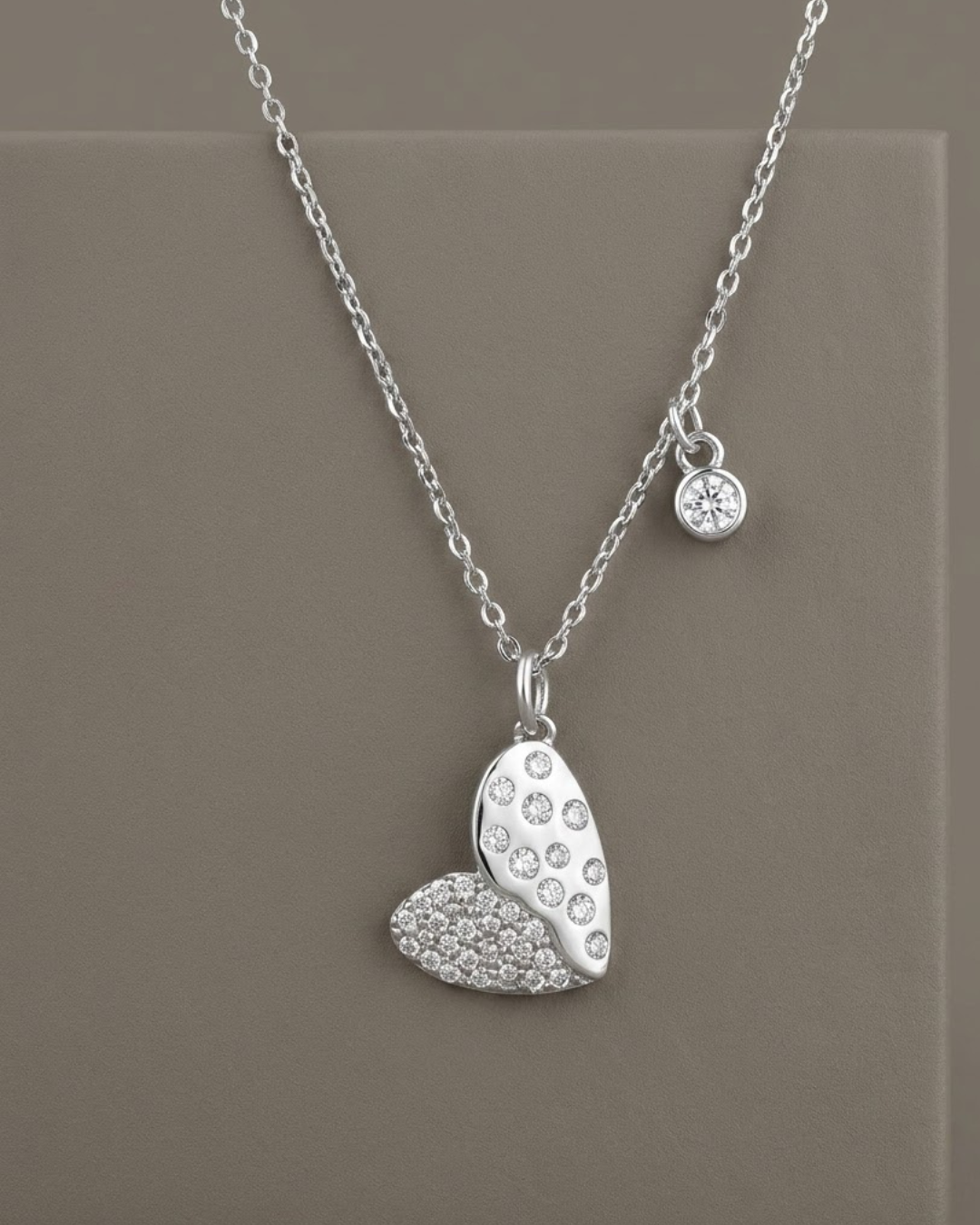 Heart Necklace Sterling Silver