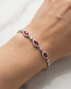 The Scarlet Marquise Elegance Bracelet