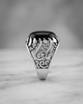 Midnight Filigree Signature Ring