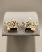 Crown Stud Earrings Sterling Silver