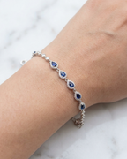 Royal Azure Pear Bracelet