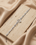 Sapphire Amour Charm Toggle Bracelet
