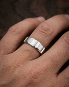 Geometric Faceted Men’s Dibla Ring