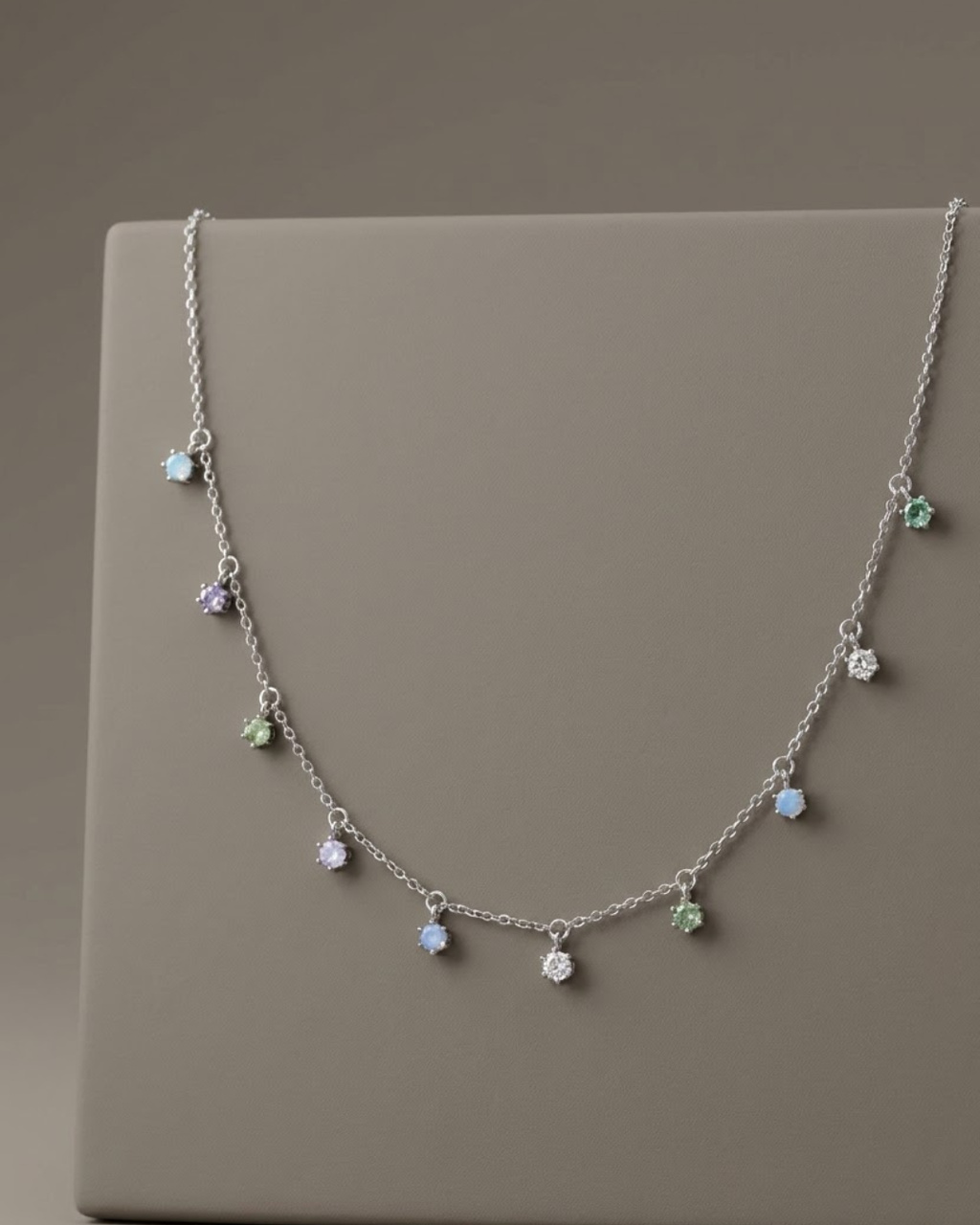 Charm Necklace Sterling Silver