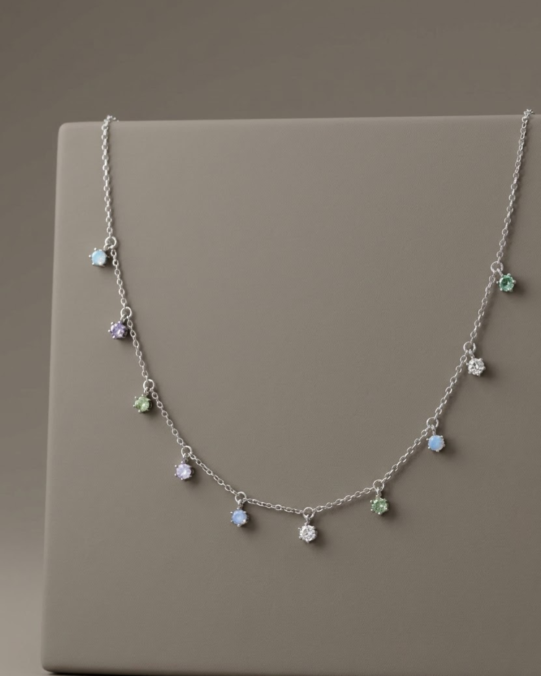 Charm Necklace Sterling Silver