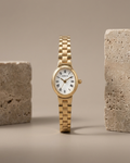 Geneve Classic Oval Gilded Watch