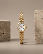 Geneve Classic Oval Gilded Watch