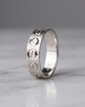 Frost Textured Men’s Dibla Ring with Inset Stones