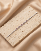 Ruby Red Marquise Tennis Bracelet